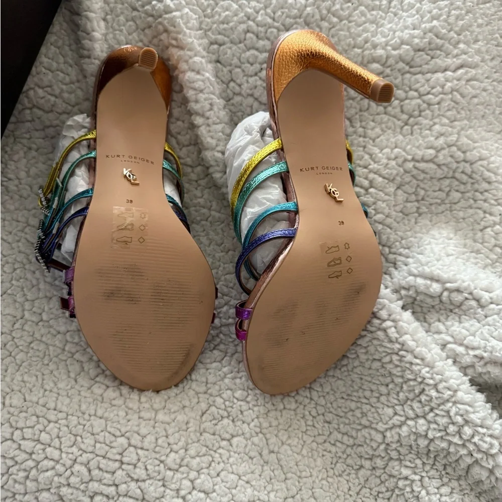 Kurt Geiger Women's Multicolor Strappy Heels - Picture 6 of 7